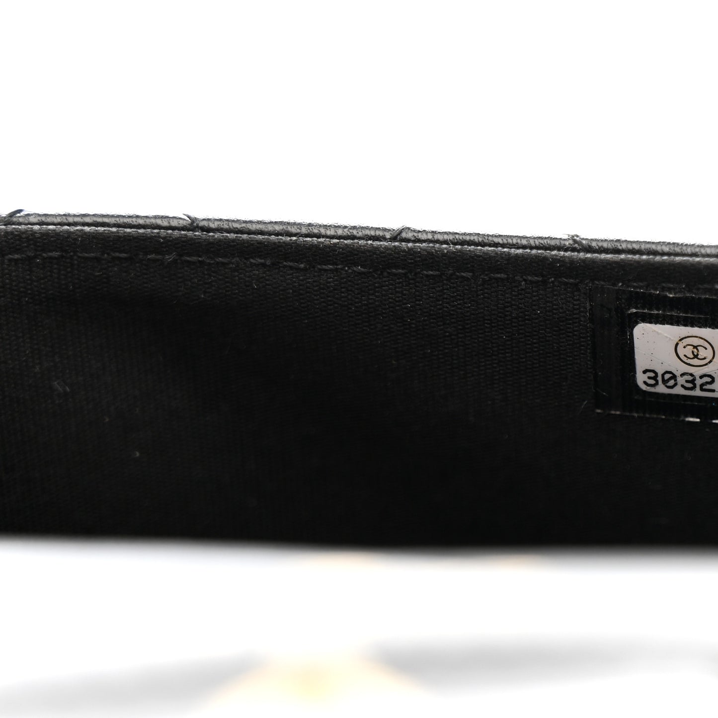 Lambskin Quilted Top Handle Flap Coin Purse With Chain Black