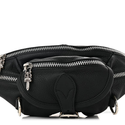 Chrome Hearts Grained Calfskin Snat Pack Gunslinger Waist Bag Black 6 of 8