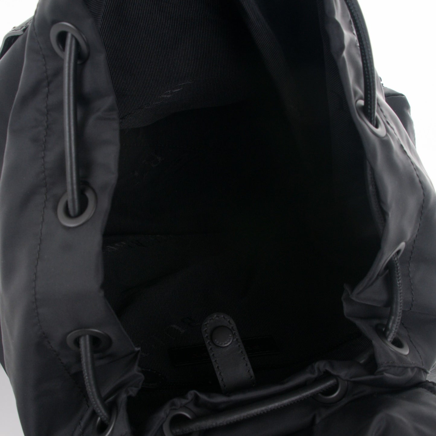 Technical Nylon Large Rucksack Backpack Black