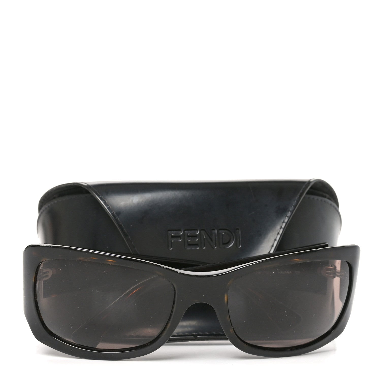 Fendi Acetate Rectangular Sunglasses FS296 Havana 6 of 6