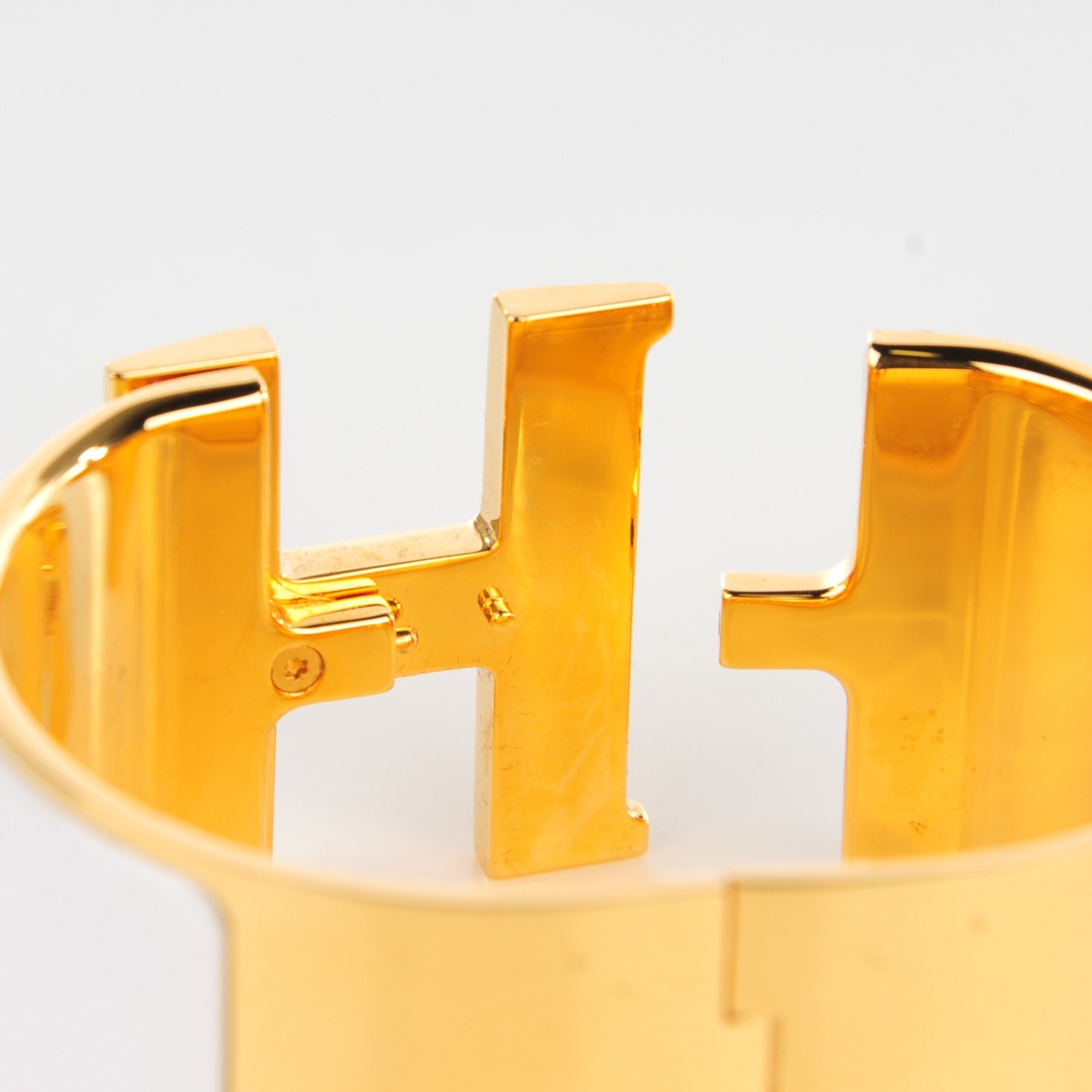 Hermes Enamel Extra Wide Clic Clac H Bracelet PM White 4 of 6