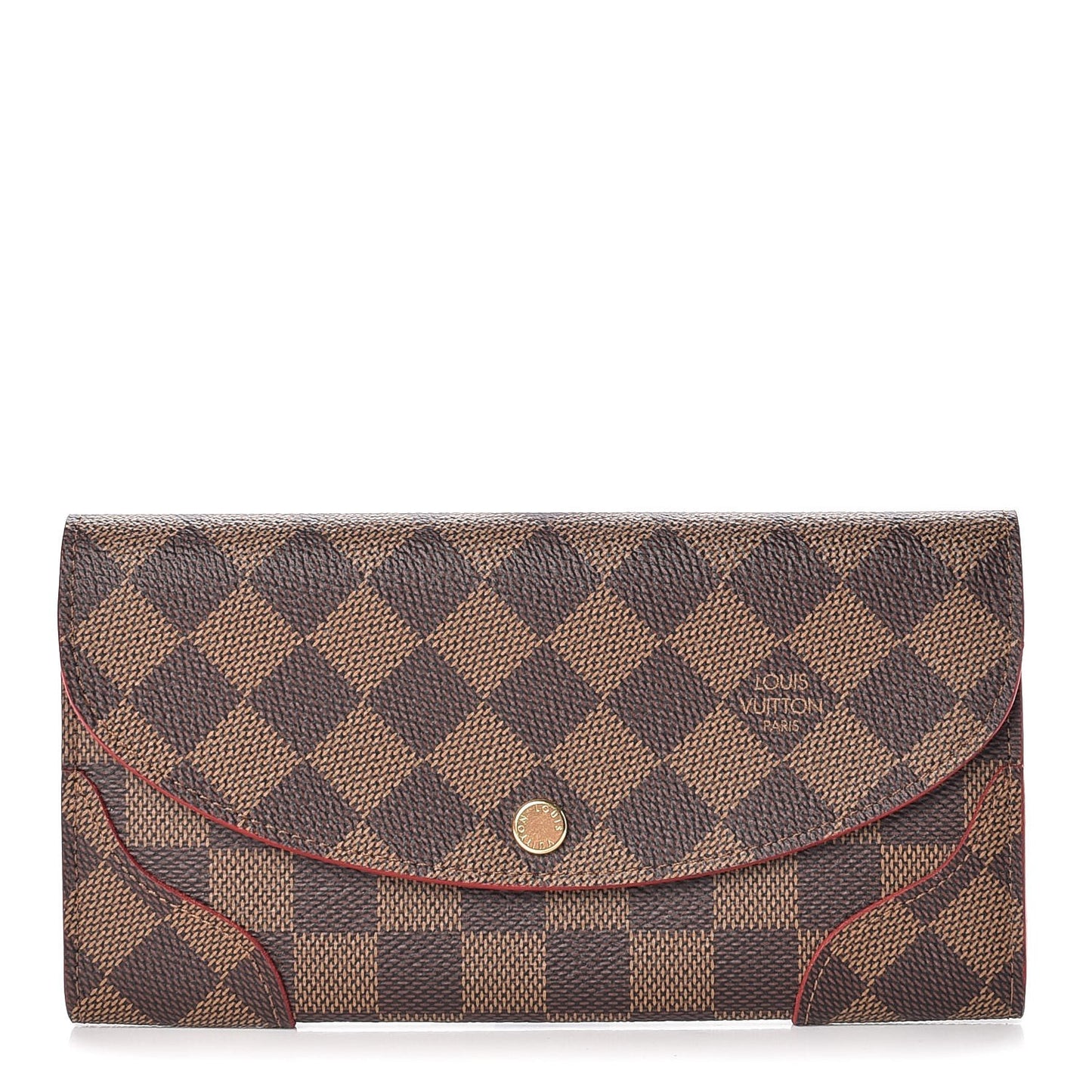 Damier Ebene Caissa Wallet Cherry
