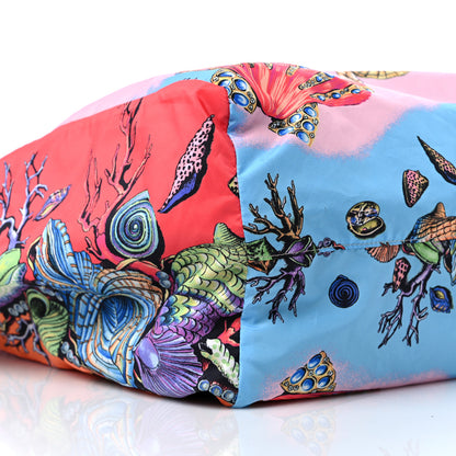 Versace Nylon Tresor De La Mer Print Shopper Tote White Multicolor 8 of 9