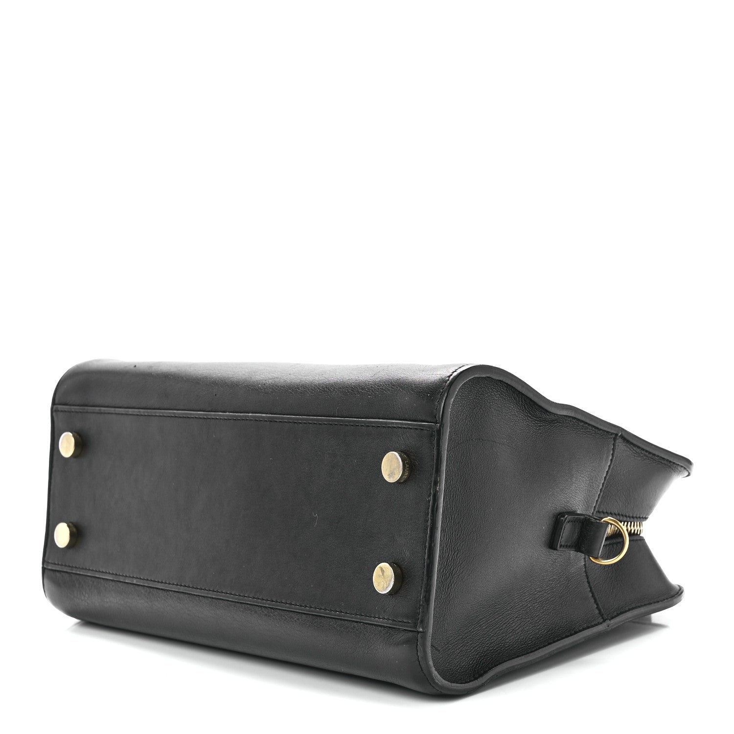 Saint Laurent Calfskin Monogram Baby Cabas Black 10 of 12