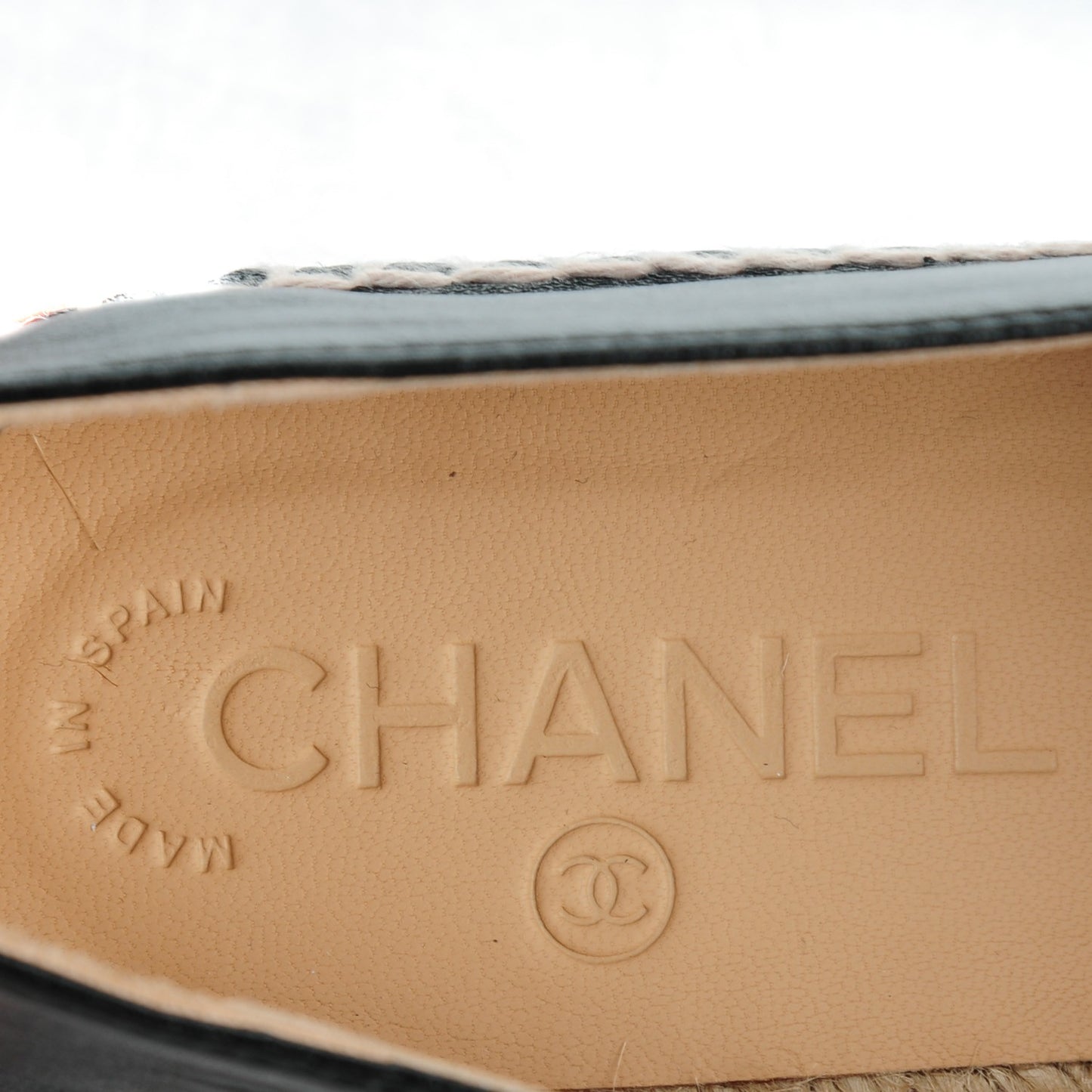 Lambskin CC Espadrilles 37 Black
