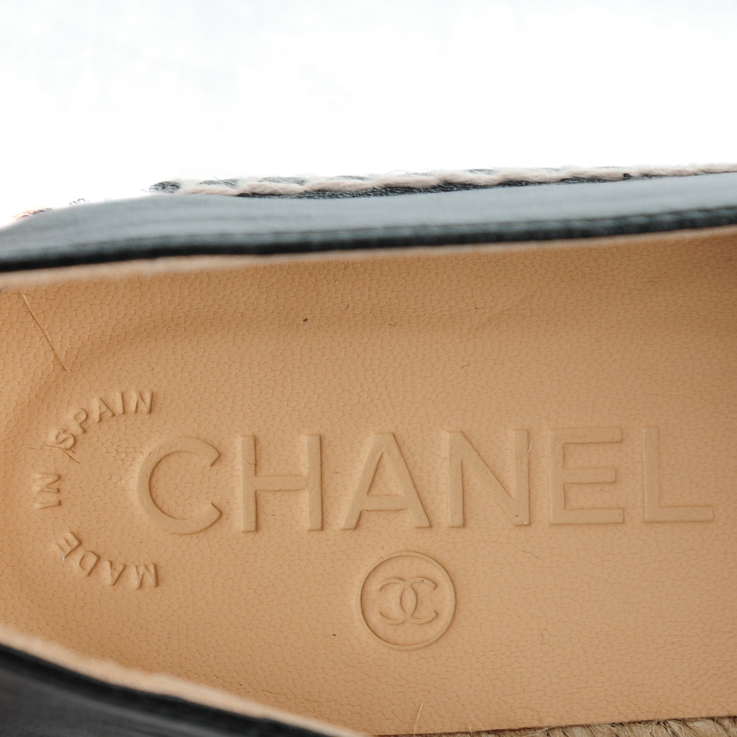 Chanel Lambskin CC Espadrilles 37 Black 9 of 10