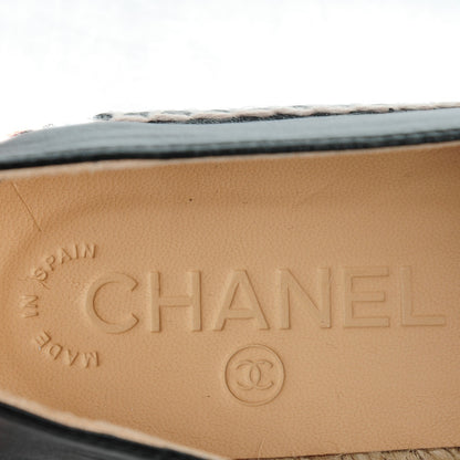 Chanel Lambskin CC Espadrilles 37 Black 9 of 10