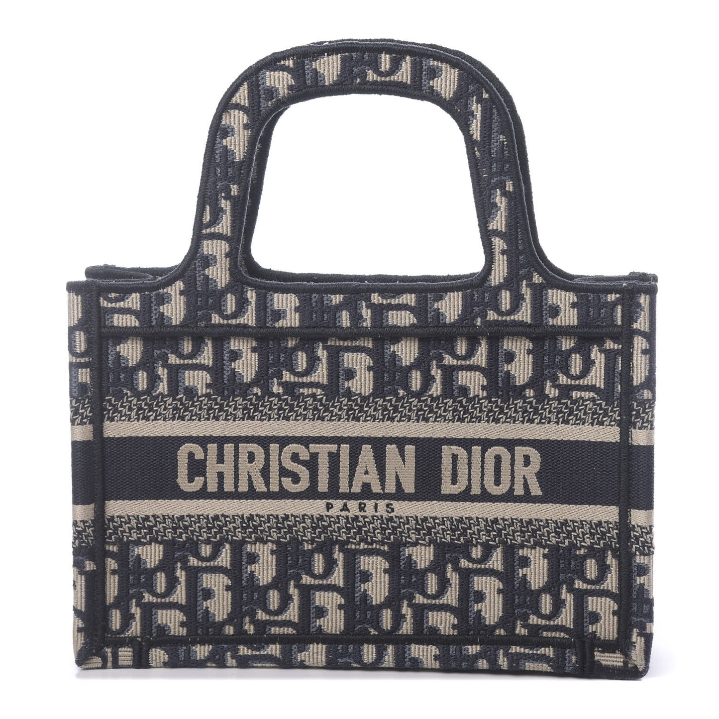 Oblique Mini Book Tote Blue Multicolor