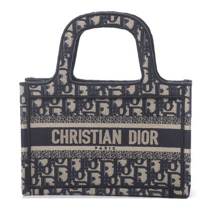 Christian Dior Oblique Mini Book Tote Blue Multicolor 1 of 10