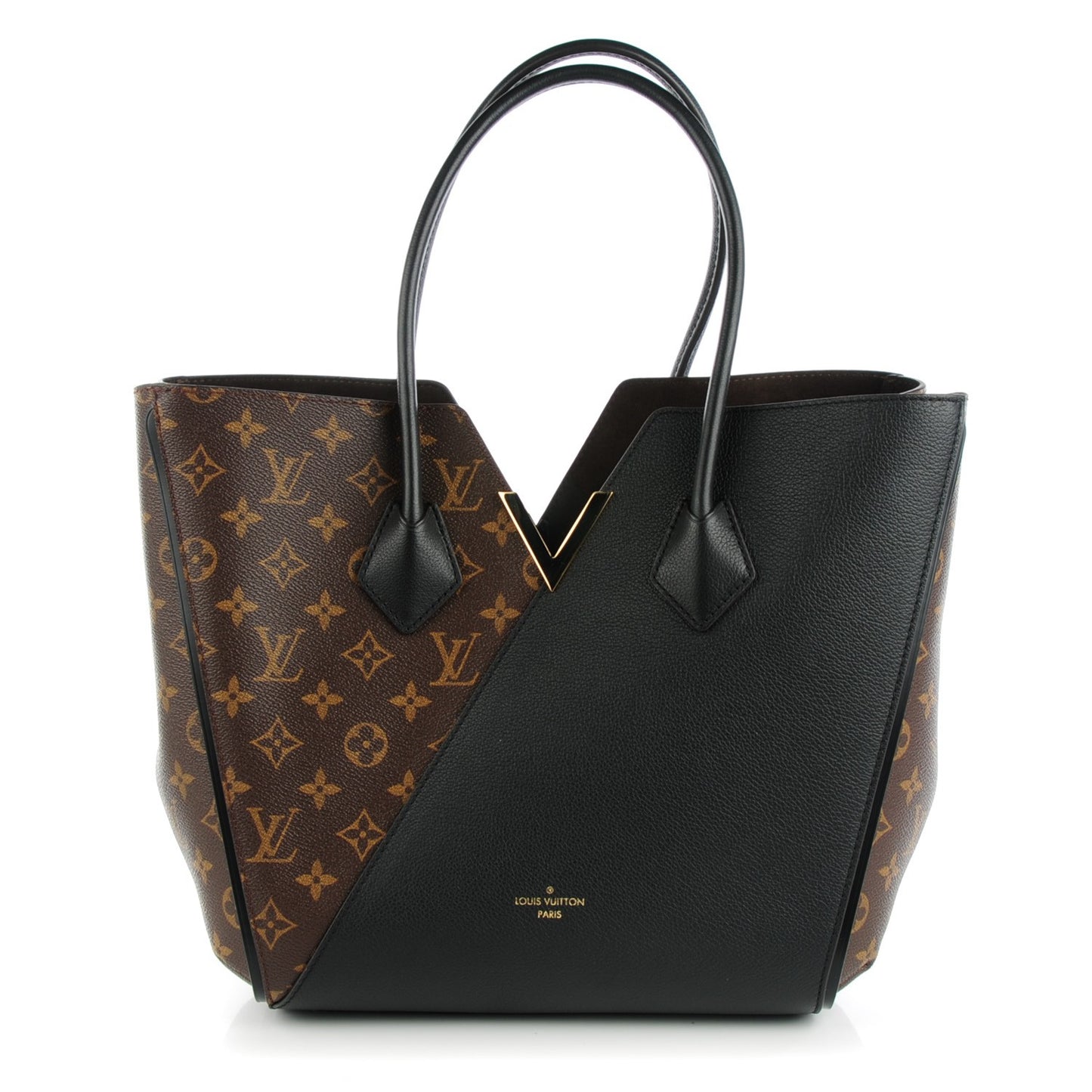 Calfskin Monogram Kimono Tote Black