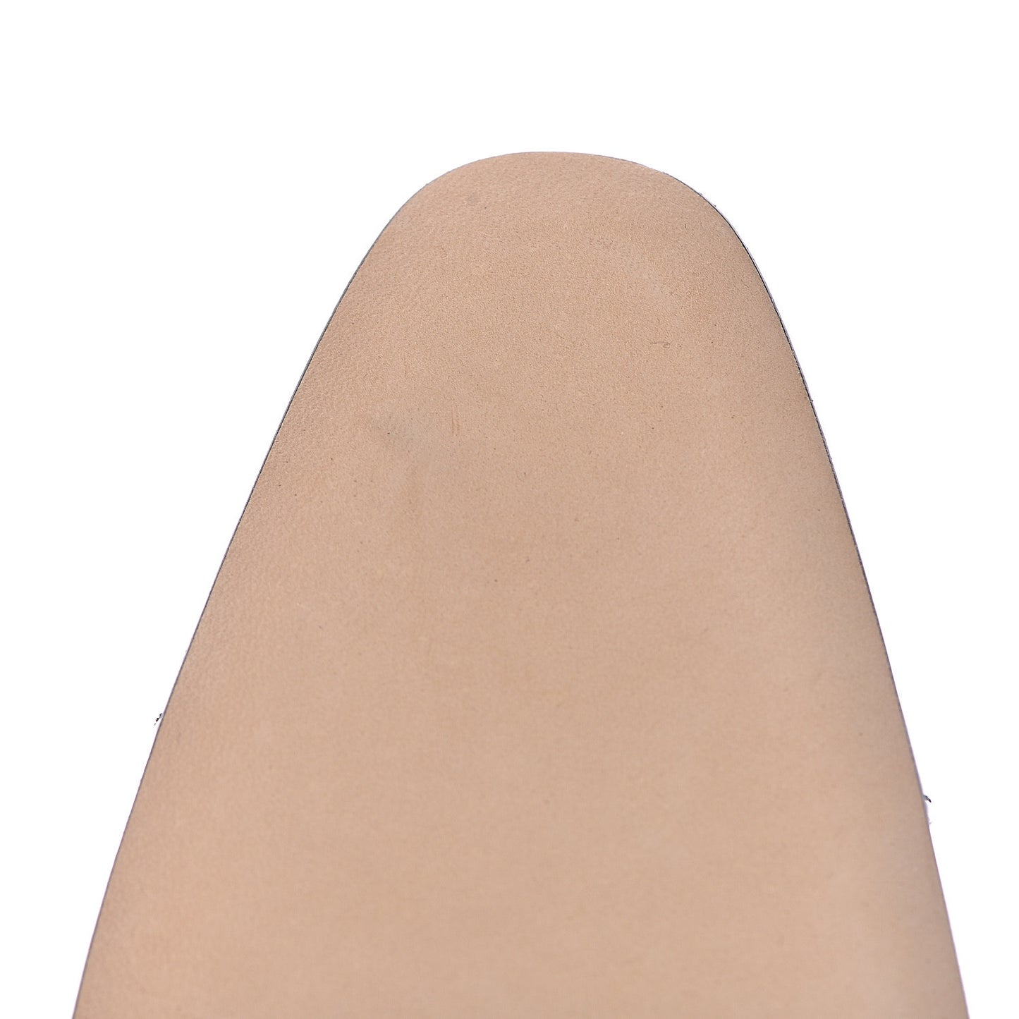 Patent Calfskin CC Cap Toe Low Heel Pumps 41 White Black