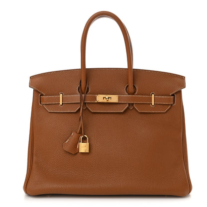 Hermes Togo Birkin 35 Gold 1 of 11