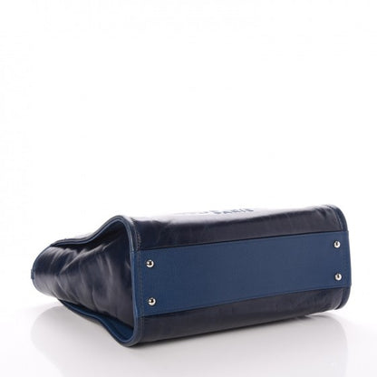 Chanel Calfskin Small Deauville Tote Blue 4 of 9