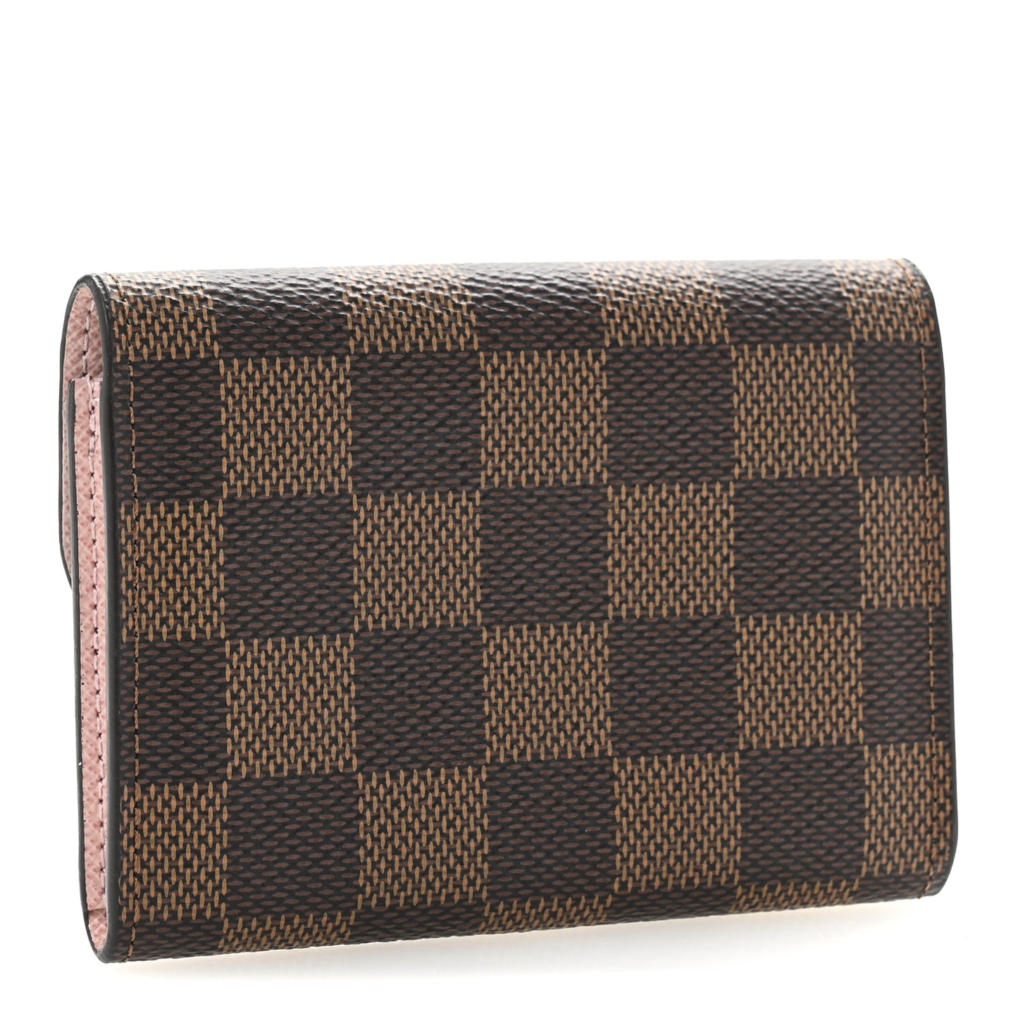 Damier Ebene Rosalie Coin Purse Rose Ballerine