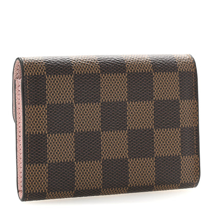 Louis Vuitton Damier Ebene Rosalie Coin Purse Rose Ballerine 3 of 9