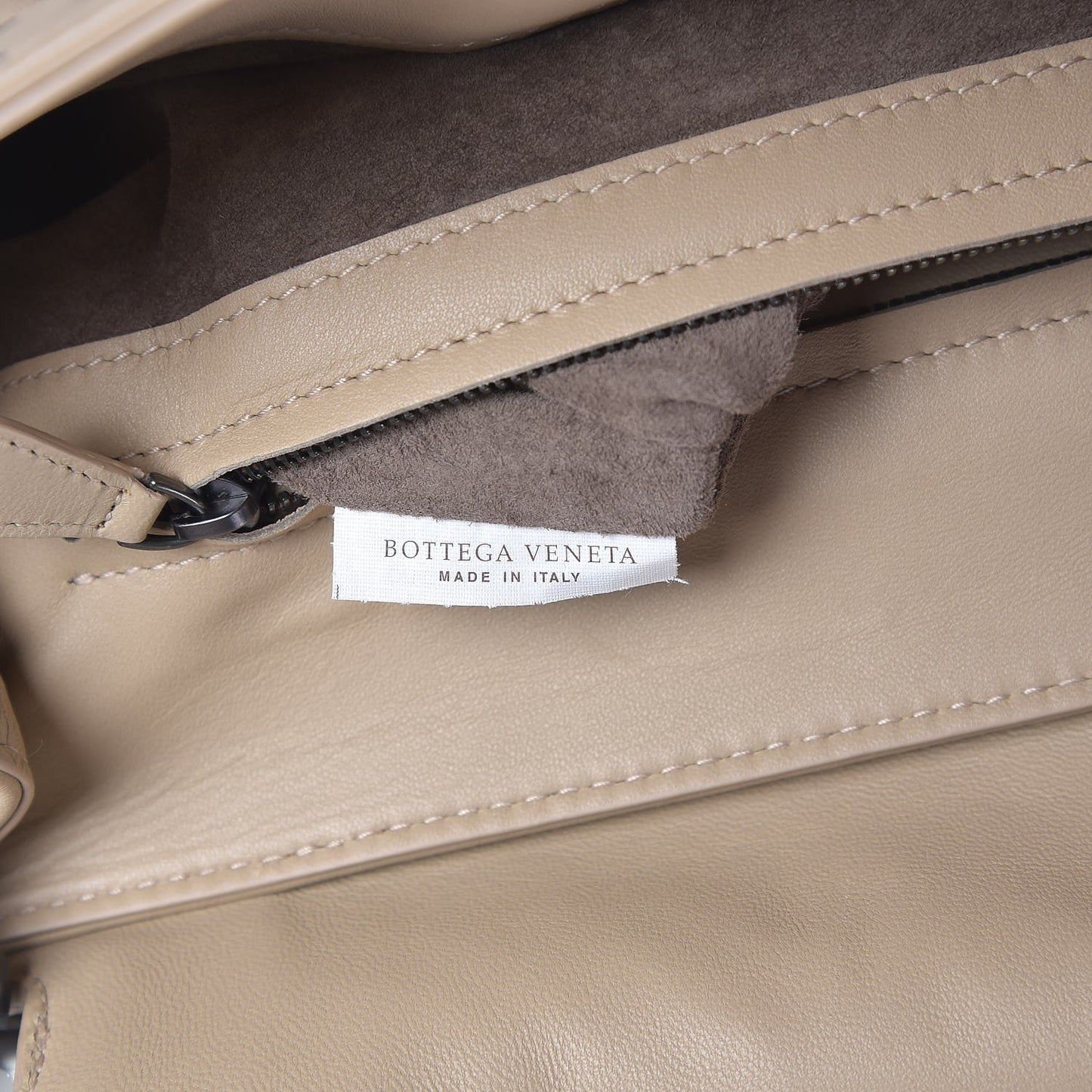 Nappa Intrecciato Rialto Shoulder Bag Mink