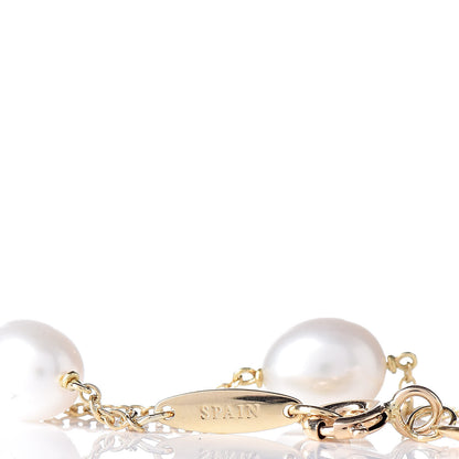 Tiffany 18K Yellow Gold Pearl 6-6.5mm Elsa Peretti Pearls By The Yard Bracelet 6 of 7