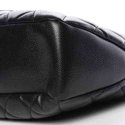 Chanel Caviar Quilted CC Timeless Soft Tote Black 9 of 11
