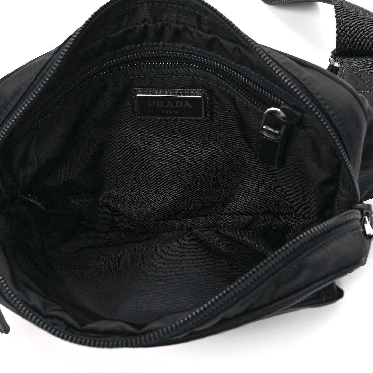 Re-Nylon Saffiano Belt Bag Black