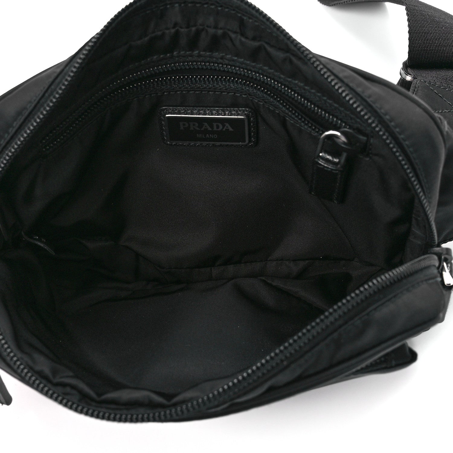 Prada Re-Nylon Saffiano Belt Bag Black 6 of 12