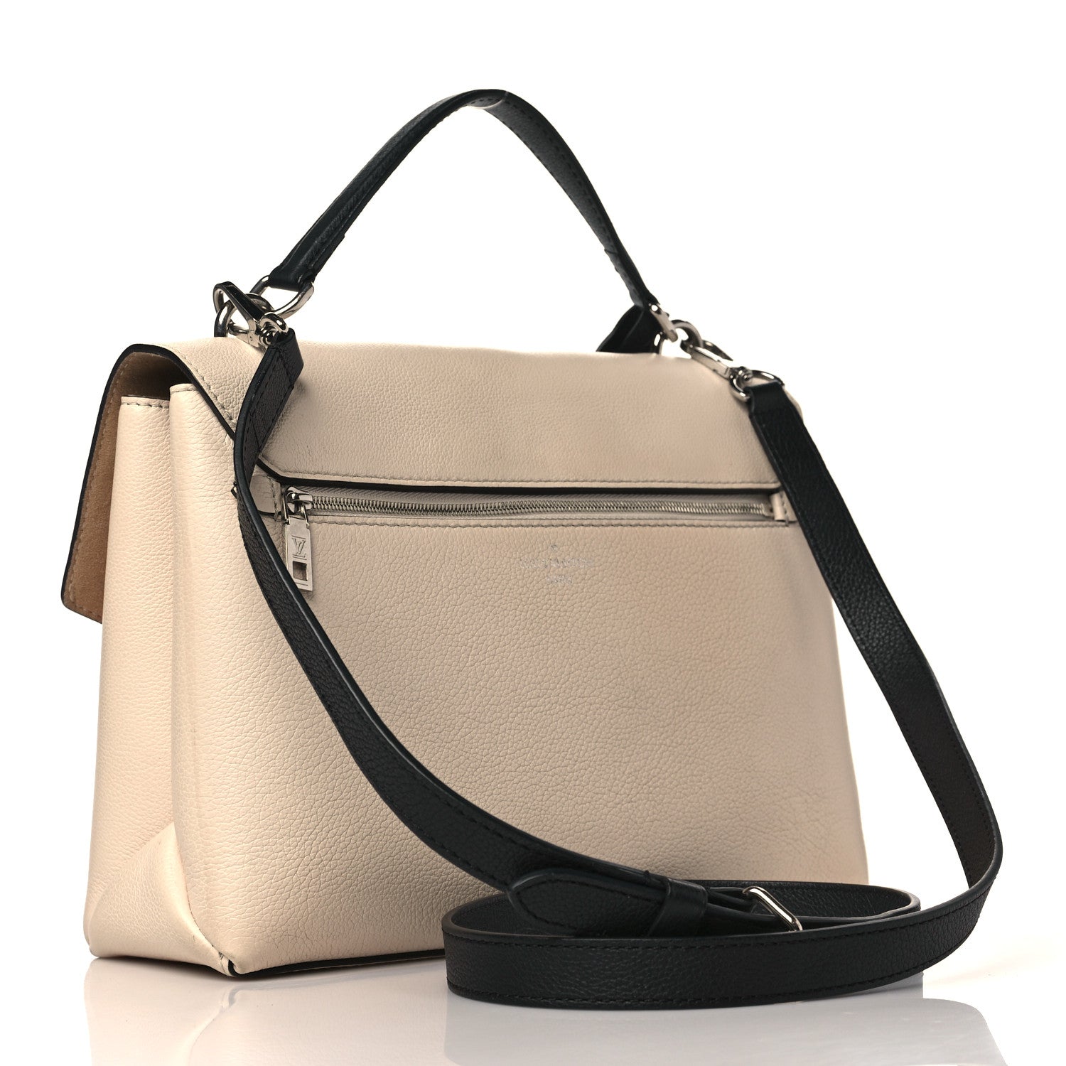 Louis Vuitton Soft Calfskin My Lockme Top Handle Kabuki Red Quartz Black 3 of 9