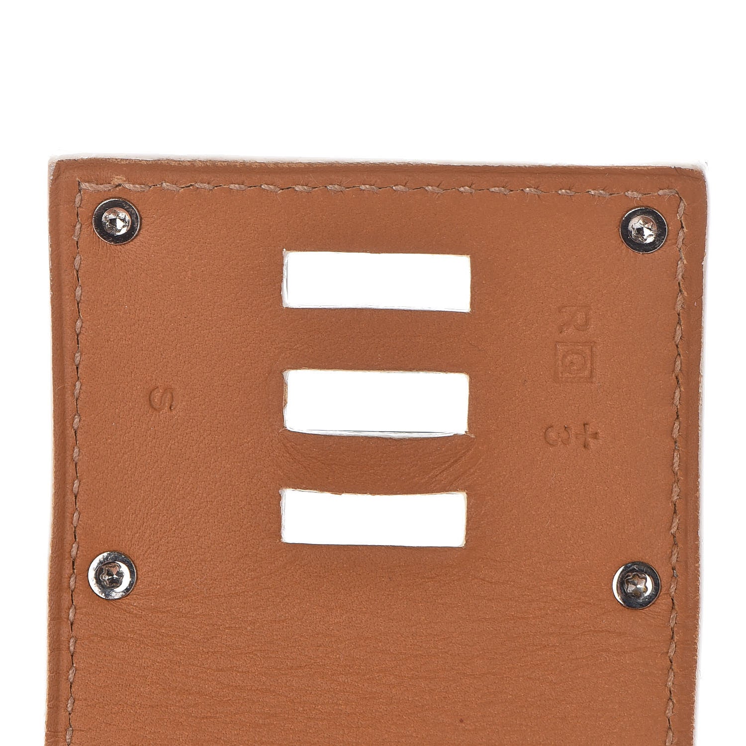 Hermes Epsom Extreme Kelly Bracelet S White 4 of 5