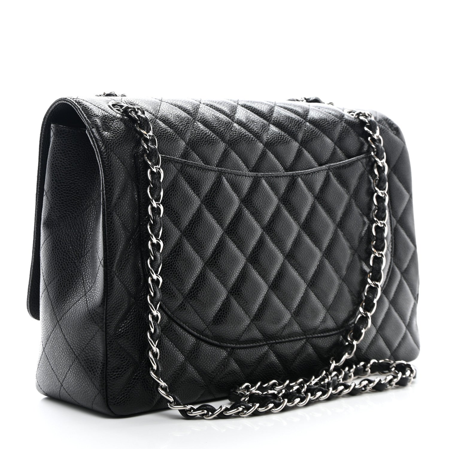 Chanel Caviar Quilted Maxi Single Flap Black 3 of 11