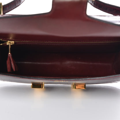 Hermes Shiny Alligator Constance 23 Bordeax 5 of 18