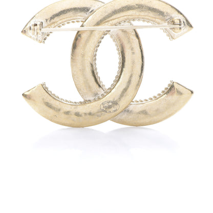 Chanel CC Large Brooch Gold 4 of 5