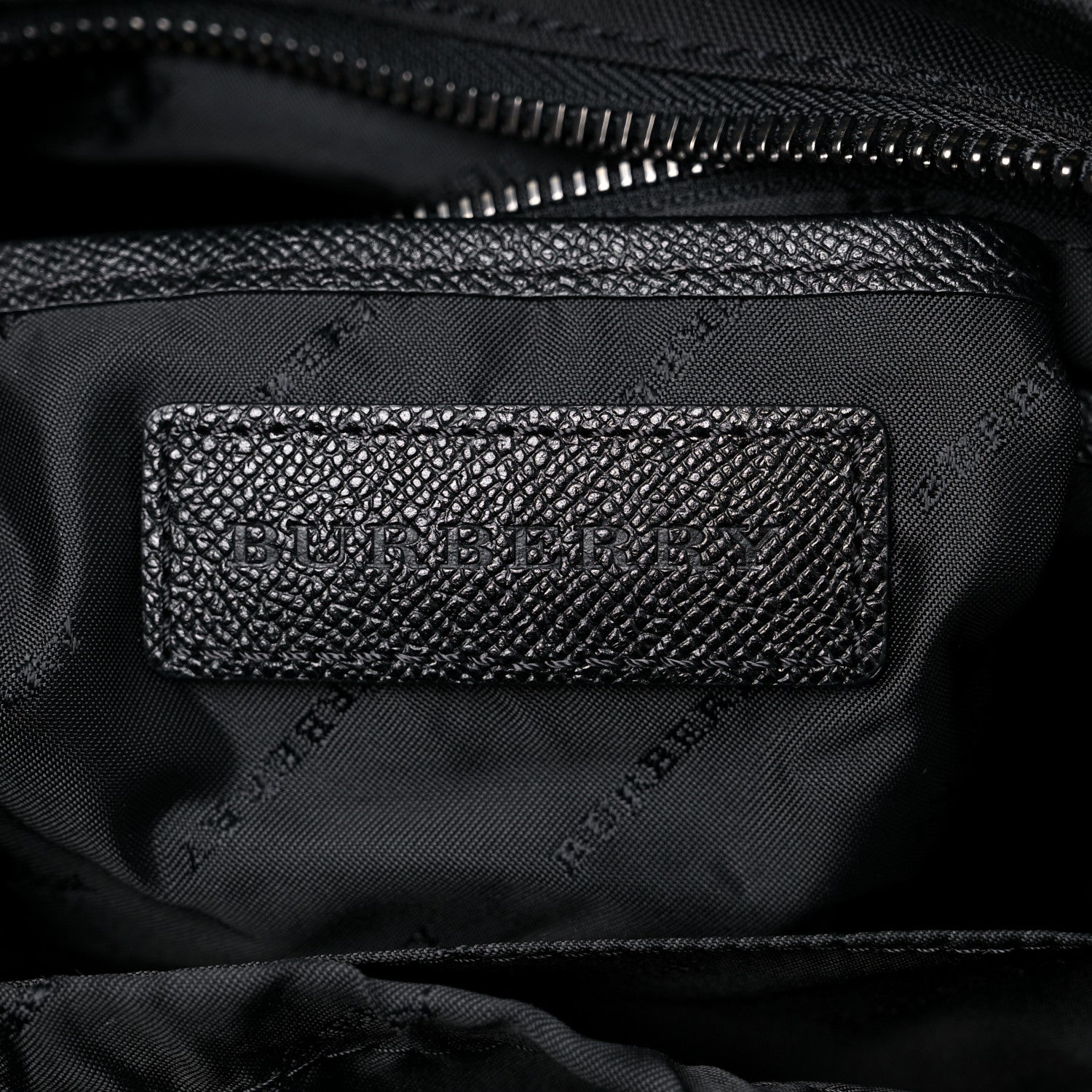 Burberry Nylon House Check Diaper Bag Black 6 of 11