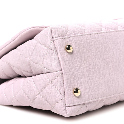 Chanel Caviar Quilted Small Coco Handle Flap Lilas Lilac 9 of 11