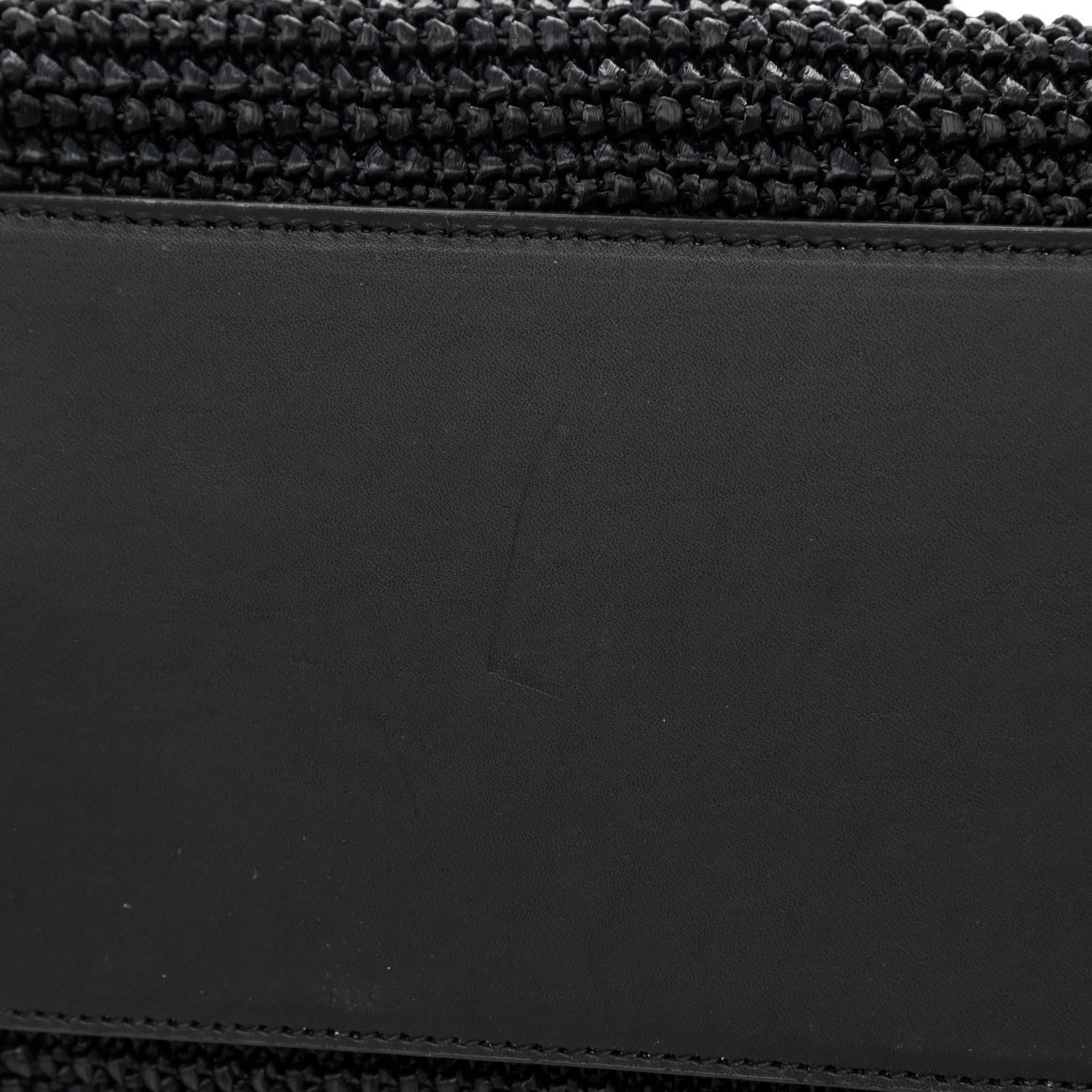 Saint Laurent Raffia Tote Black 12 of 12