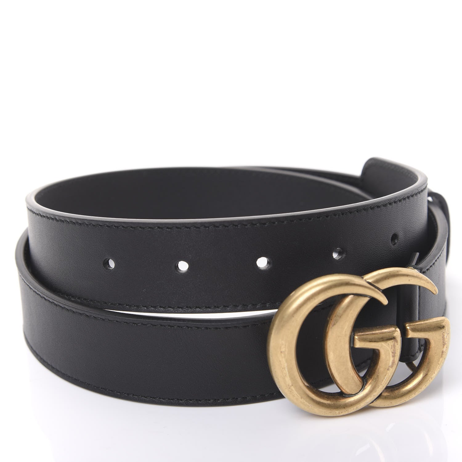 Gucci Calfskin Double G 30mm Belt 90 36 Black 4 of 6