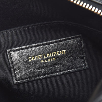 Saint Laurent Calfskin Matelasse Monogram Lou Belt Bag Black 6 of 9