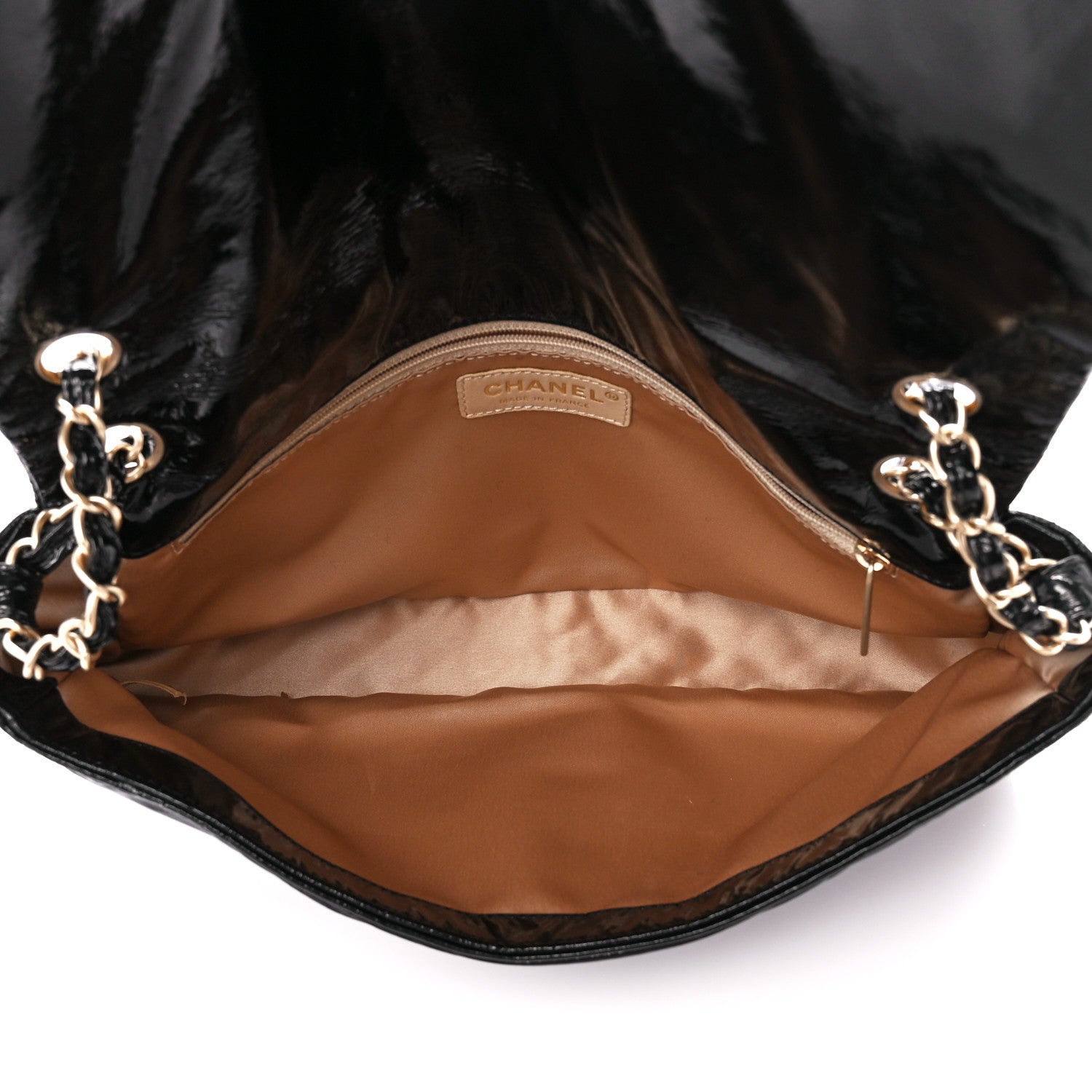 Chanel Vinyl XL Rock and Chain Flap Black 5 of 11