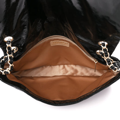 Chanel Vinyl XL Rock and Chain Flap Black 5 of 11