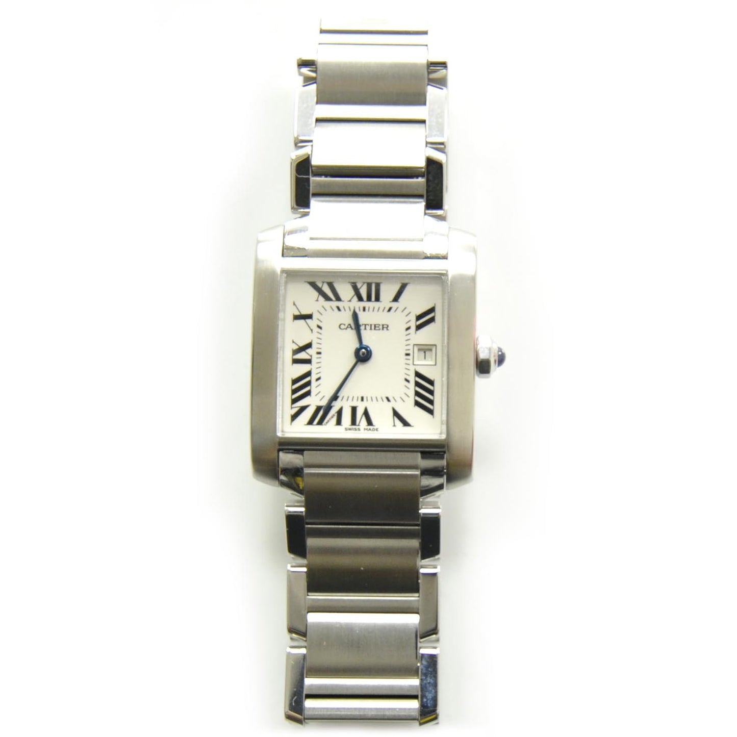 Stainless Steel 25mm Tank Francaise Quartz Watch
