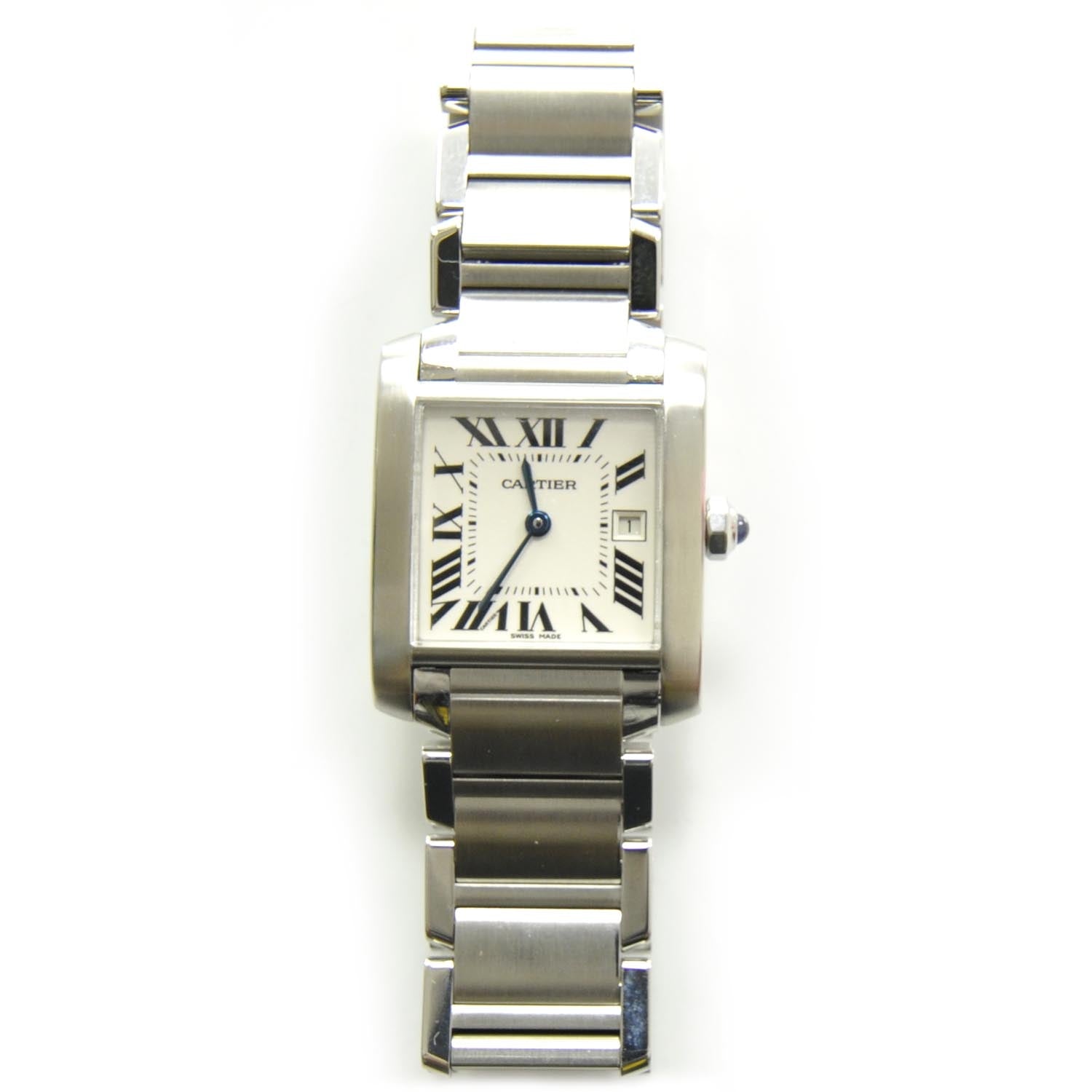 Cartier Stainless Steel 25mm Tank Francaise Quartz Watch 1 of 6