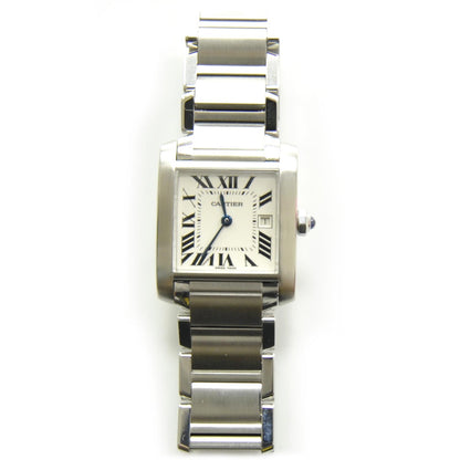 Cartier Stainless Steel 25mm Tank Francaise Quartz Watch 1 of 6