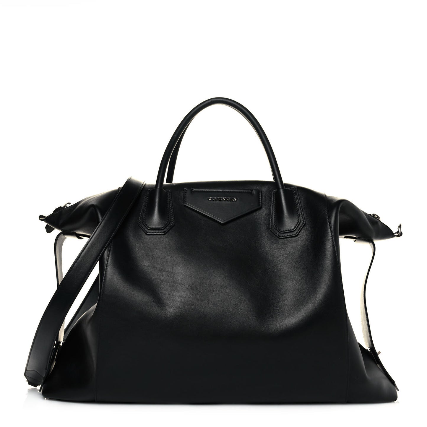 Smooth Calfskin Large Soft Antigona Black