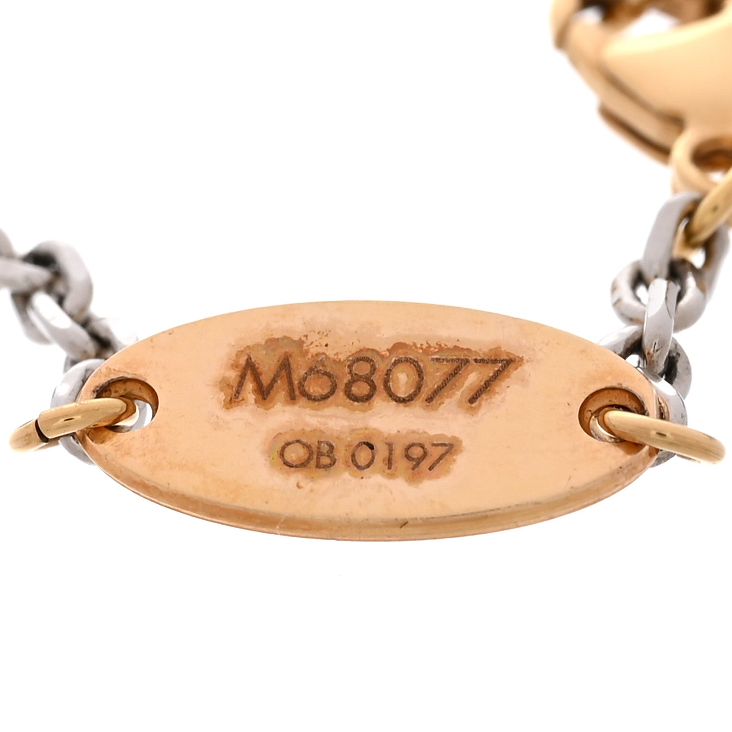 Louis Vuitton Logomania Bracelet Silver Gold 5 of 7