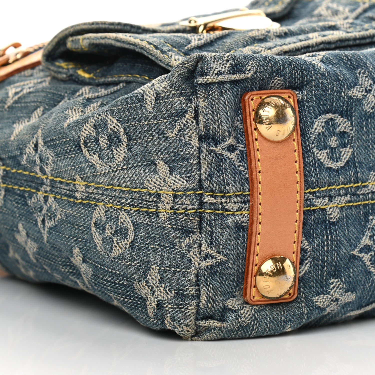 Louis Vuitton Monogram Denim Baggy PM Blue 9 of 14