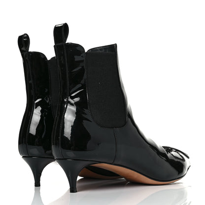 Valentino Garavani Patent VLogo Ankle Boots 37.5 Black 4 of 10