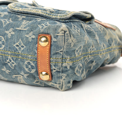 Louis Vuitton Monogram Denim Baggy PM Blue 10 of 17