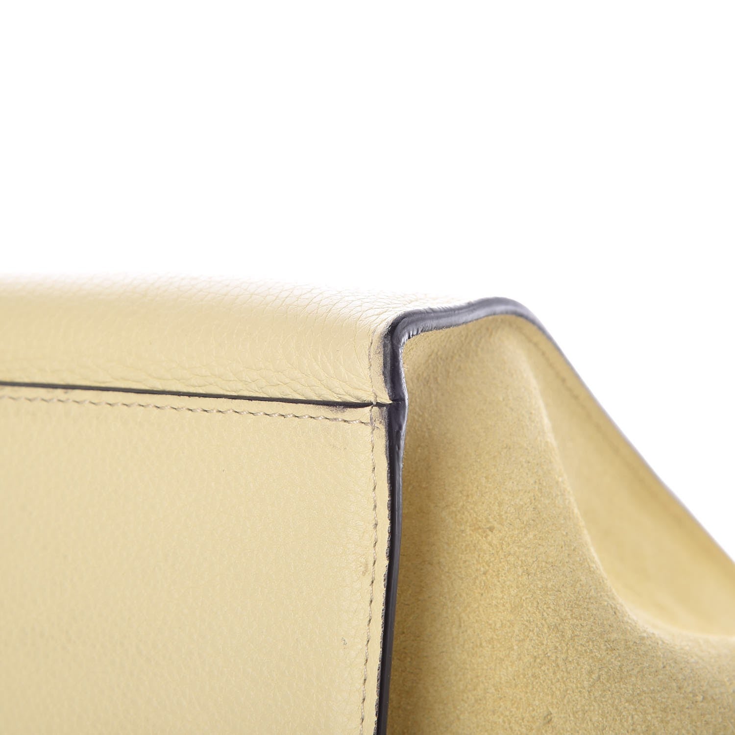 Celine Drummed Calfskin Suede Medium Trapeze Butter 18 of 24