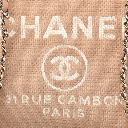Chanel Mixed Fibers Small Deauville Tote Beige 9 of 12