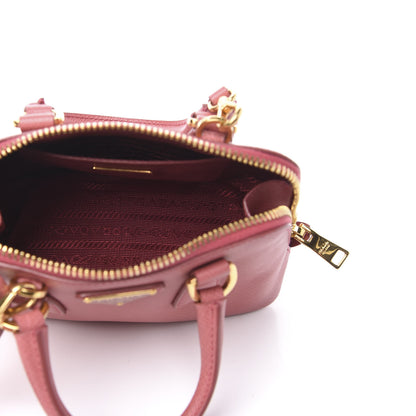 Prada Saffiano Lux Mini Promenade Tote Peonia 5 of 9