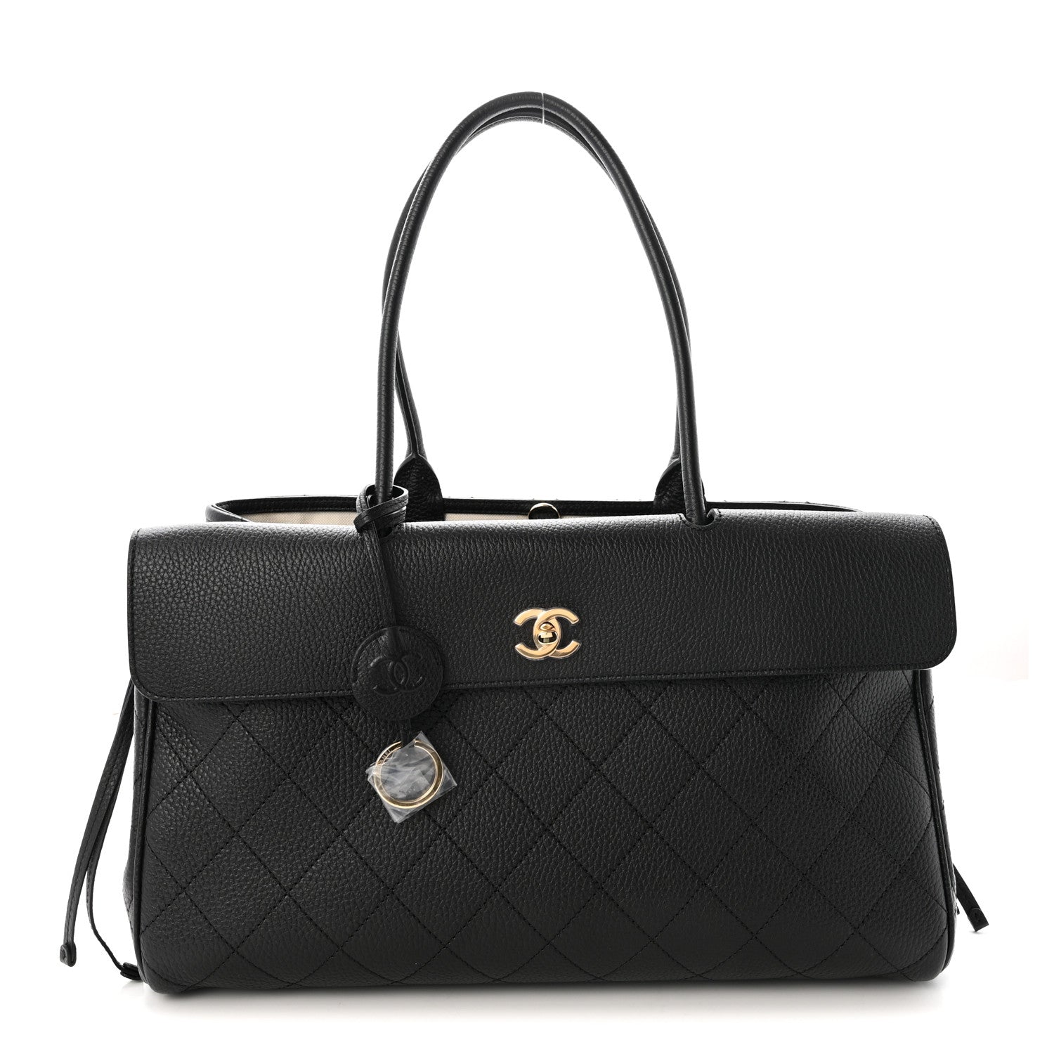 Chanel Grained Calfskin Stitched Urban Essentials Large Shopping Bag Black 1 of 10