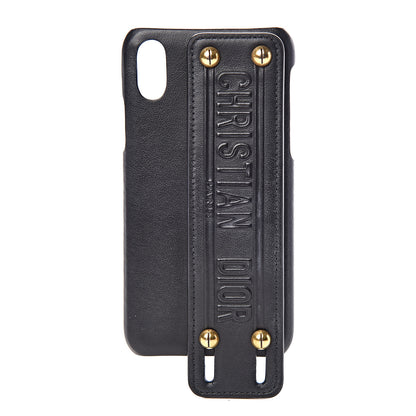 Christian Dior Calfskin Stripe iPhone X/XS Case Black 1 of 4