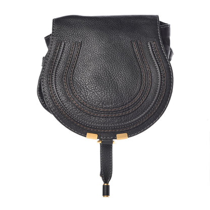 Chloe Calfskin Mini Marcie Round Crossbody Bag Black 1 of 12